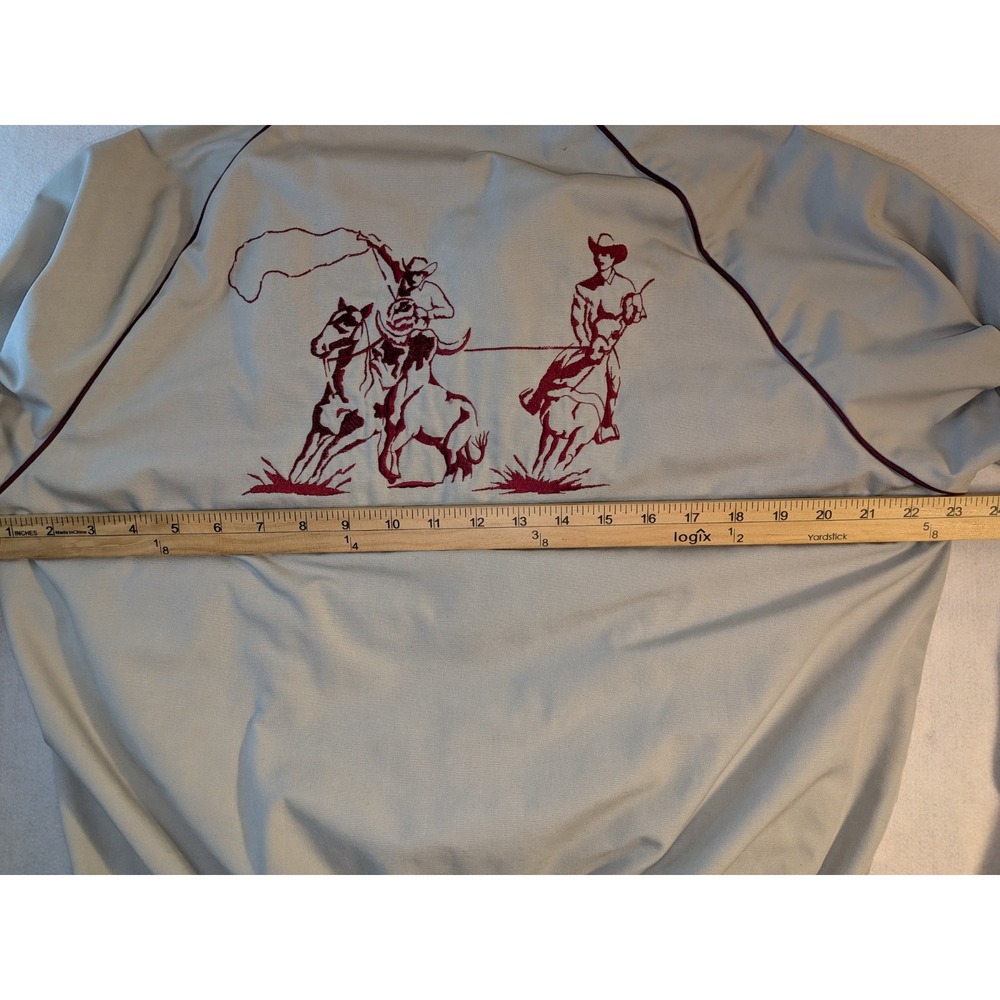 West Ark Vintage Aztec Geometric Varsity Style Fit Embroidered Jacket Men's M - Picture 7 of 16